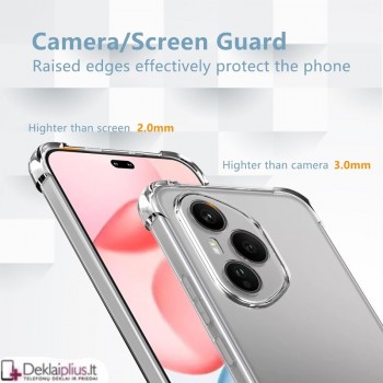Silikoninis - Anti shock dėklas - permatomas 1.5 mm. (Huawei Honor 400 Pro) Silikoninis - Anti shock dėklas - permatomas 1.5 mm. (Huawei Honor 400 Pro)